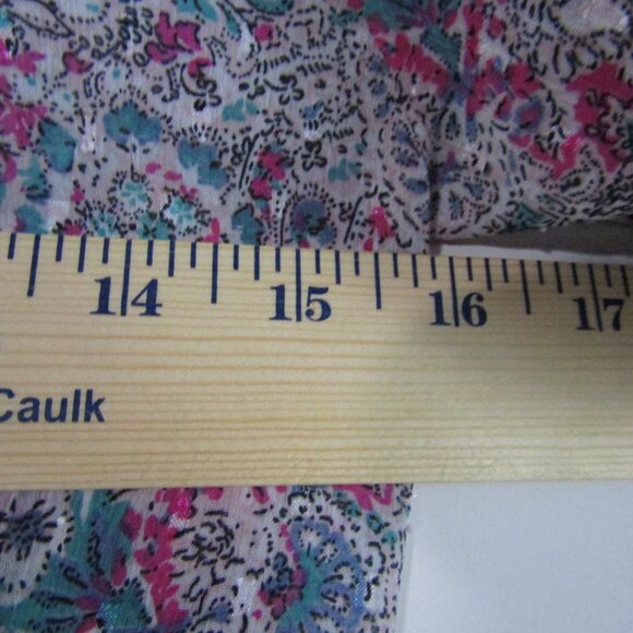 Maison D'Amelie Floral Sheer Blouse Small Prairie Cottagecore - Picture 7 of 9